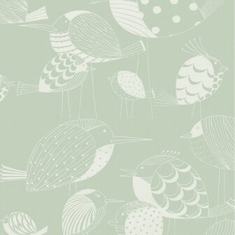 Kinderkamer Vogel behang Naive Birds