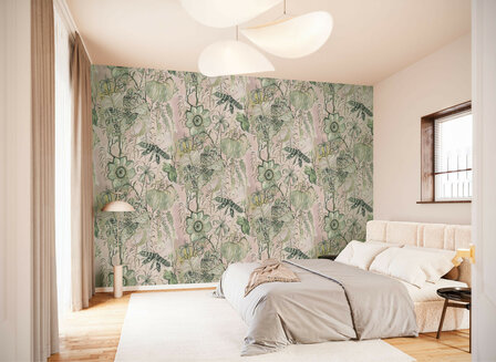 Bloemen fotobehang Flower Chain