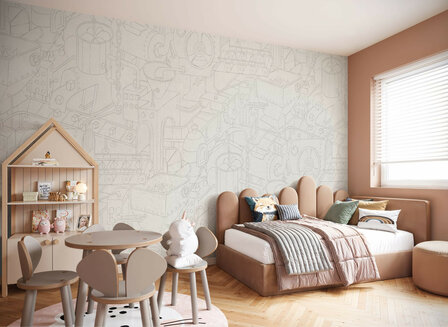 Doodle Factory fotobehang kinderkamer
