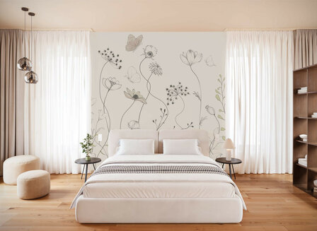 Bloemen fotobehang Easy Breezy