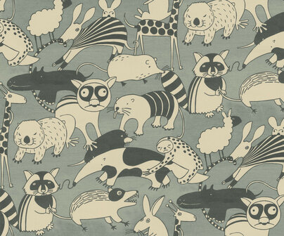 Wobble Zoo behang 300x250cm