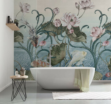 Haiku Vijver fotobehang