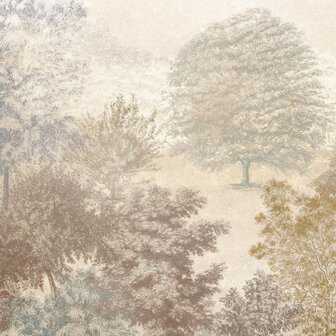 Bos fotobehang Herfstbos