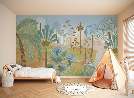 Tropisch landschap fotobehang Colinas