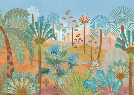 Tropisch landschap fotobehang Colinas