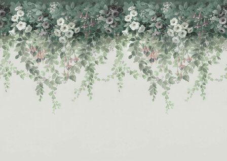 Hangende bladeren fotobehang Guirlandes 350x250cm