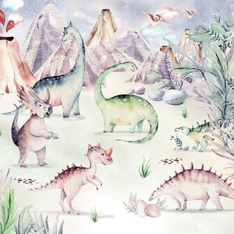 Dinosaurus behang Dino Speelplaats