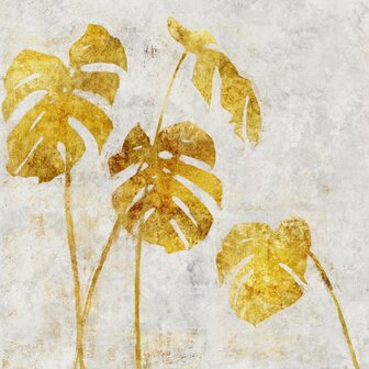 Bladeren fotobehang Golden Monstera