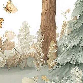 Bosdieren fotobehang Feest in het Bos