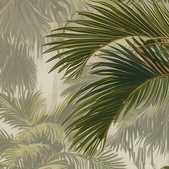 Jungle fotobehang Witte Aap