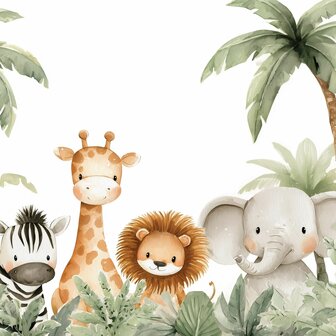 Jungle Vriendjes fotobehang