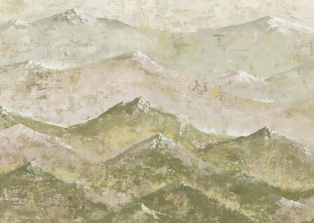 Abstracte Bergen fotobehang Ladakh