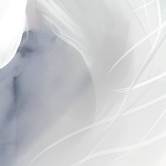 Detail Dromerig Wit Paard fotobehang