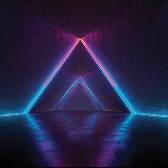 Neon Tunnel fotobehang