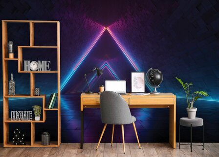 Neon Tunnel fotobehang