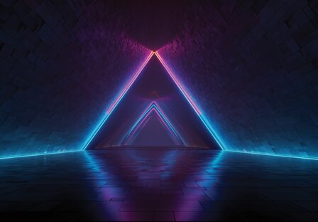 Neon Tunnel fotobehang