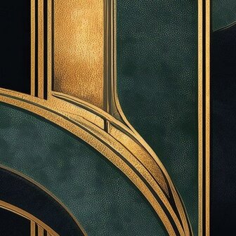 Detail Art Deco behang