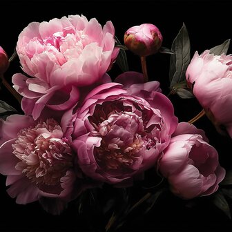 Roze Pioenrozen fotobehang 