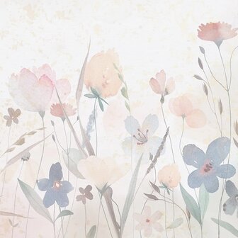 Aquarel Bloemen fotobehang Sandy Florals