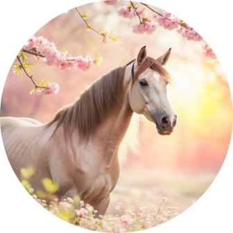 Paarden muurcirkel Bloesem