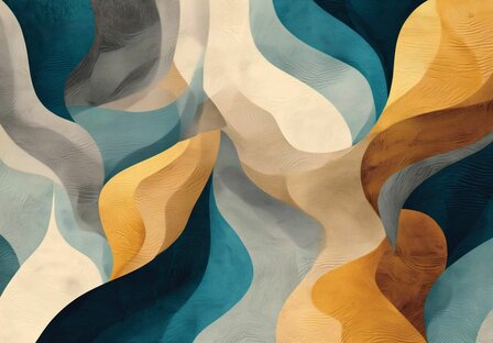 Abstract golvend fotobehang 
