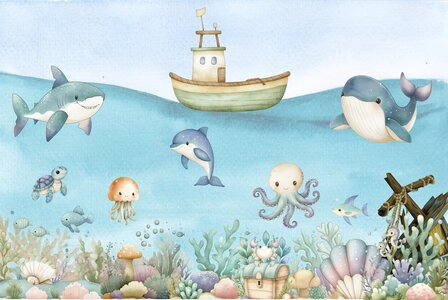 Onderwater fotobehang Underwater Friends