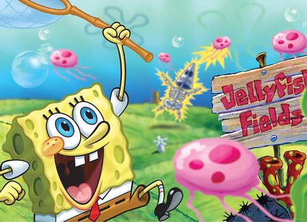 SpongeBob fotobehang Jellyfish Fields 
