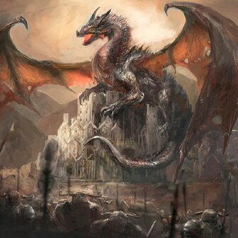 Dragon Castle fotobehang