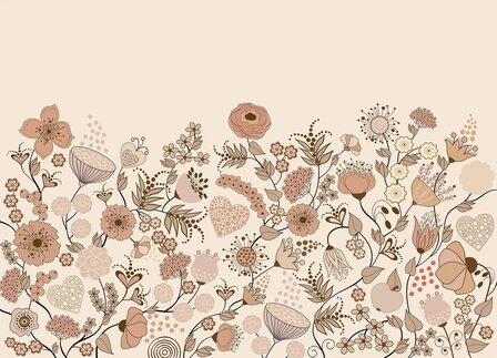 Blooming Garden Pink fotobehang