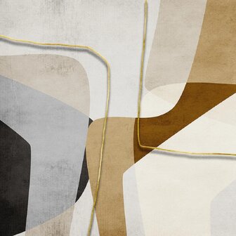 Abstracte fotobehang Chaotic Structures