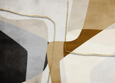 Abstracte fotobehang Chaotic Structures