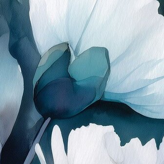 Midnight Bloom bloemen fotobehang
