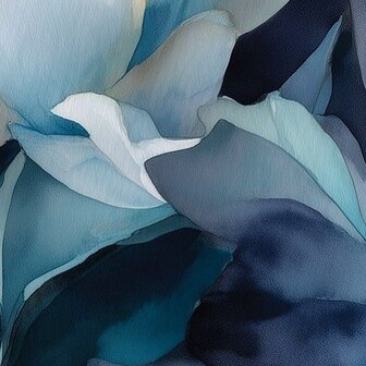 Midnight Bloom bloemen fotobehang
