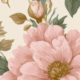 Pioenrozen bloemen fotobehang Vintage Peony