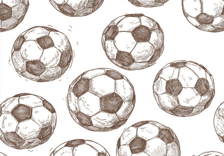 Voetbal Patroon Fotobehang