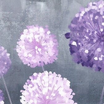 Paarse bloemen fotobehang Alliums