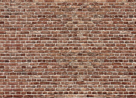 Rode Bakstenen Muur fotobehang