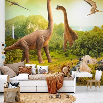 Dinosaurus vliesbehang Dinowereld