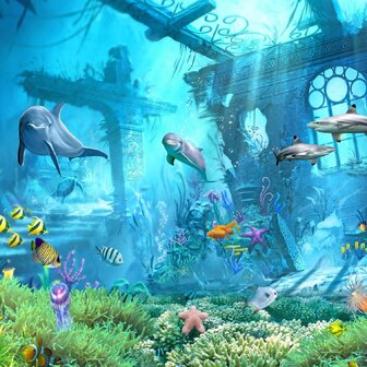 Onderwaterwereld fotobehang Ocean Ruins
