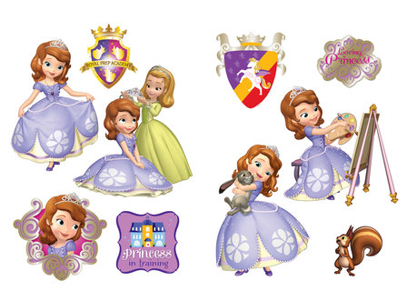 Sofia het prinsesje muurstickers L