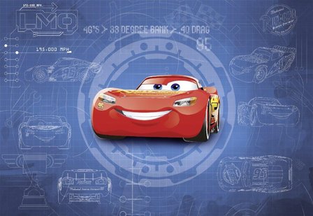 Cars 3 fotobehang Blueprint