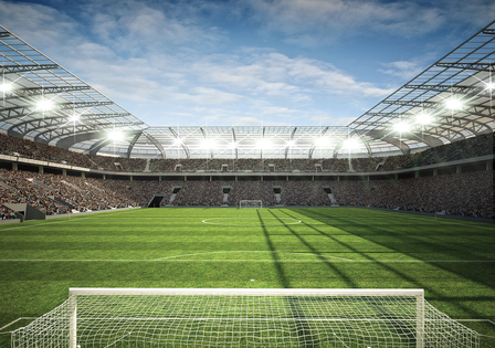 Voetbal stadion fotobehang 4 - XL