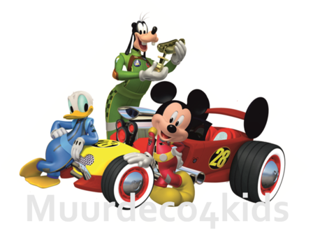 Mickey Mouse muursticker Roadster