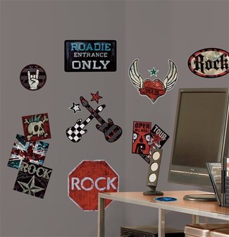 Muziek muurstickers rock-n-roll