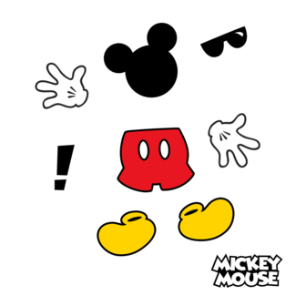 Mickey Mouse muurstickers RMK3578SCS