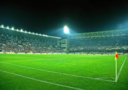 Voetbal behang Stadion 3 XL