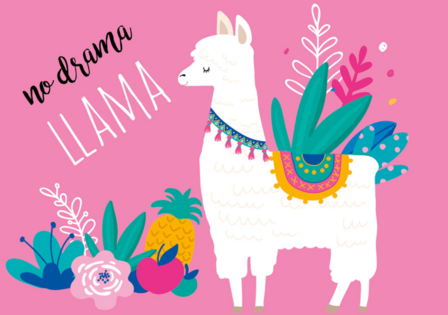 No drama Llama behang