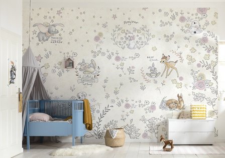 Fotobehang babykamer Best of Friends