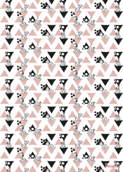 101 Dalmati&euml;rs fotobehang - driehoeken