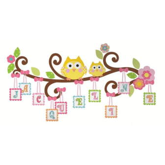 Scroll Tree muursticker Tak met letters RMK2079GM